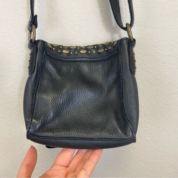 Revel Leather Studded Mini Crossbody Bag Convertible Strap - Picture 8 of 14